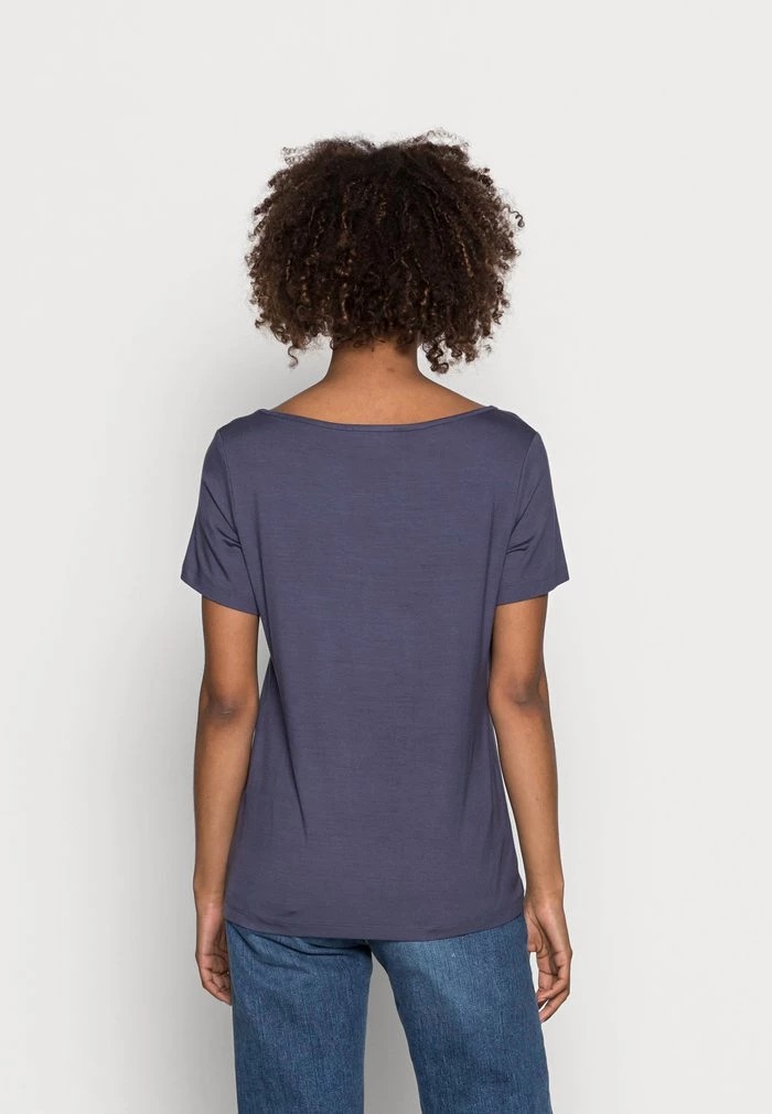 T-Shirt ANNA FIELD Anna Field Basic T-shirt Bleu Femme | ZNI-0848173